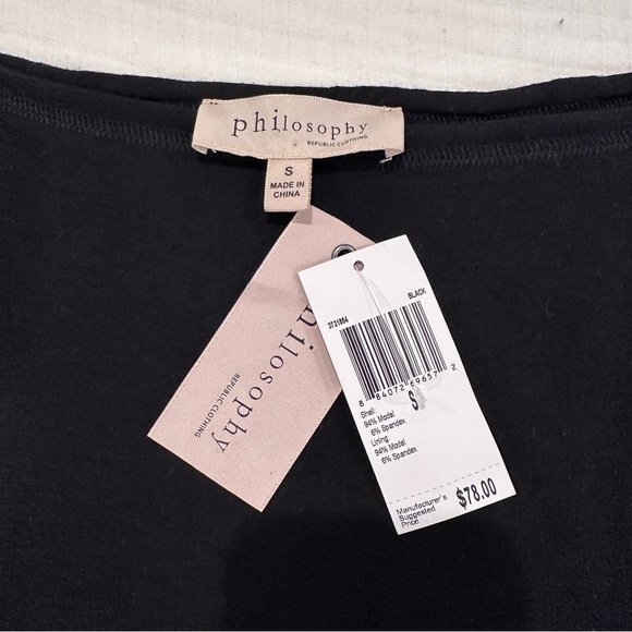 Philosophy Classic Black Midi Skirt - Picture 2 of 2